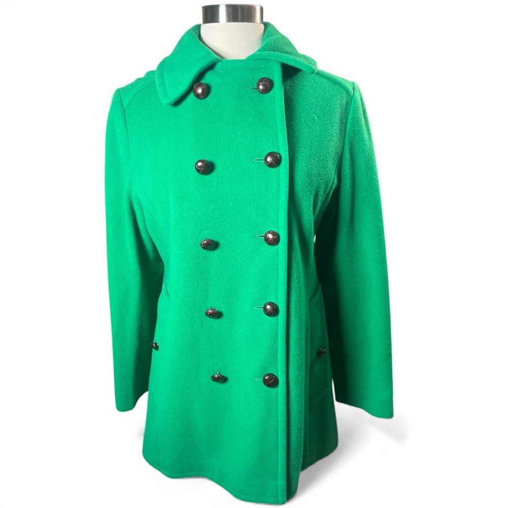 Vintage Mackintosh Authentic Peacoat – Kelly Green 100% Wool – Made in USA - Picture 2 of 12